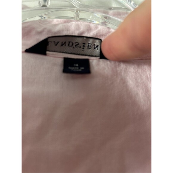 lands end womens Pink Sleeveless linen Blouse Size 14 - Picture 3 of 7